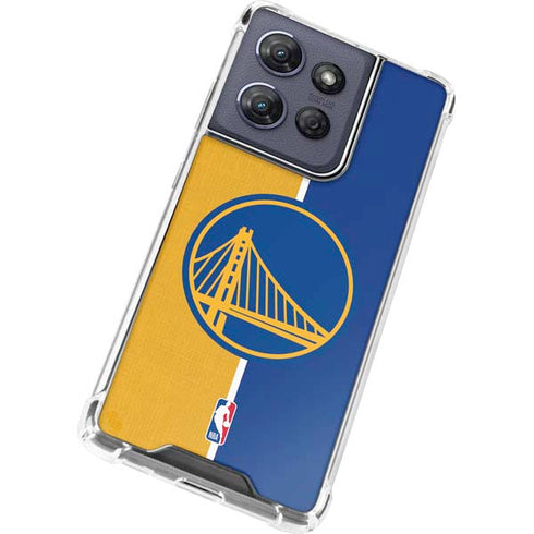 NBA Golden State Warriors Canvas Moto G 5G (2025) Clear Case