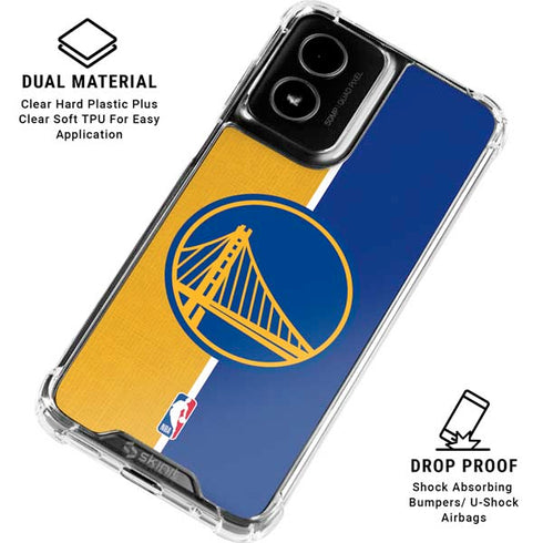 NBA Golden State Warriors Canvas Moto G Power 5G (2024) Clear Case
