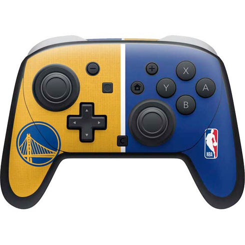 NBA Golden State Warriors Canvas Nintendo Switch 2 (2025) Pro Controller Skin
