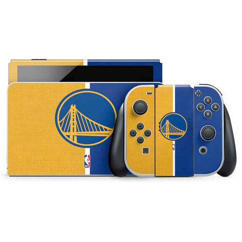 NBA Golden State Warriors Canvas Nintendo Switch OLED (2021) Skin