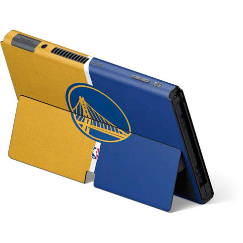 NBA Golden State Warriors Canvas Nintendo Switch OLED (2021) Skin