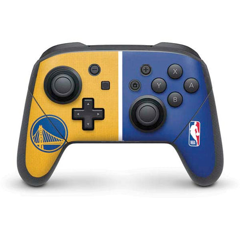 NBA Golden State Warriors Canvas Nintendo Switch Pro Controller Skin