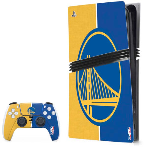 NBA Golden State Warriors Canvas PS5 Pro Bundle Skin