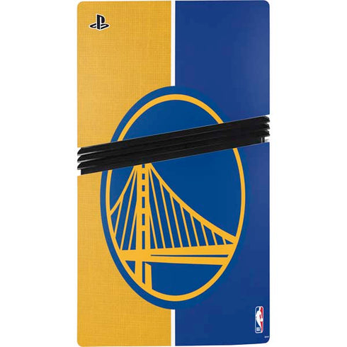 NBA Golden State Warriors Canvas PS5 Pro Disk Console Skin