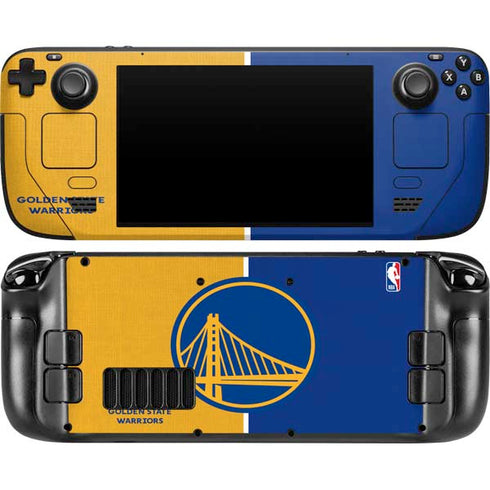 NBA Golden State Warriors Canvas Steam Deck Handheld Gaming Computer OLED Skin