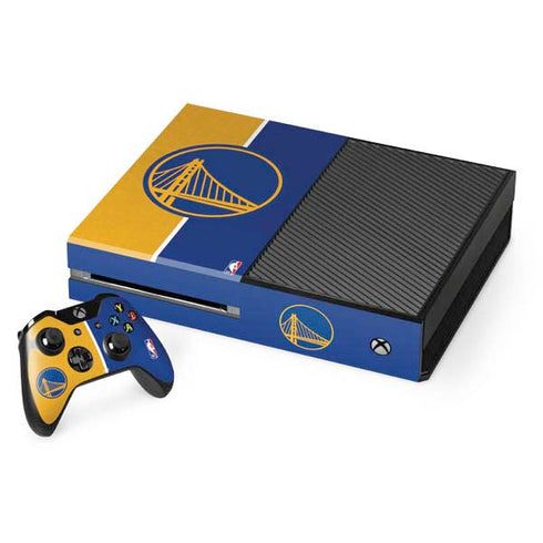 NBA Golden State Warriors Canvas Xbox One Console and Controller Bundle Skin