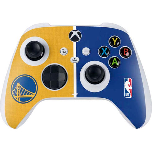 NBA Golden State Warriors Canvas Xbox Series S Controller Skin
