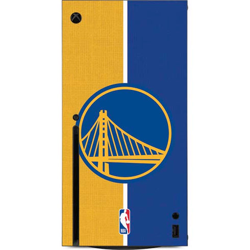 NBA Golden State Warriors Canvas Xbox Series X Console Skin