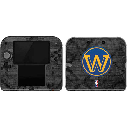 NBA Golden State Warriors Dark Rust Nintendo 2DS Skin