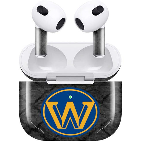 NBA Golden State Warriors Dark Rust Apple AirPods (3rd Gen 2021) Skin