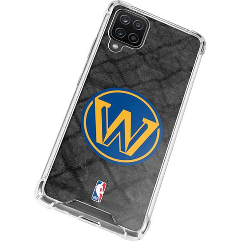 NBA Golden State Warriors Dark Rust Galaxy A12 Clear Case