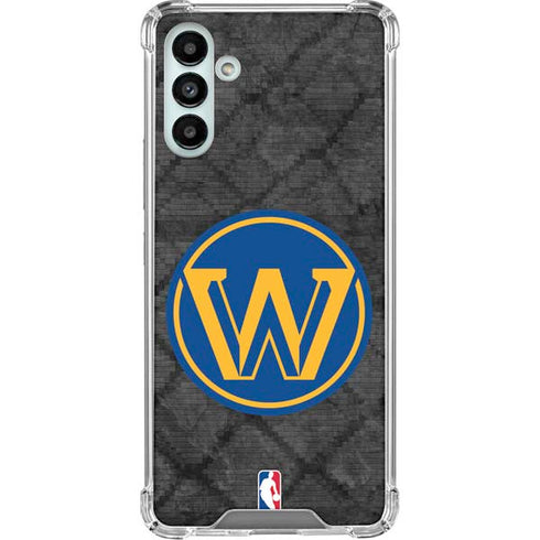 NBA Golden State Warriors Dark Rust Galaxy A13 5G Clear Case