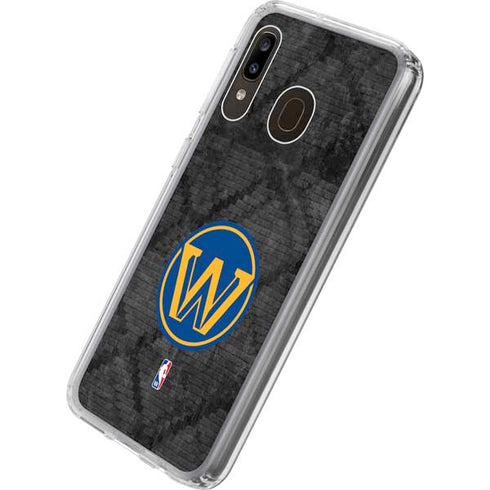 NBA Golden State Warriors Dark Rust Galaxy A20 Clear Case