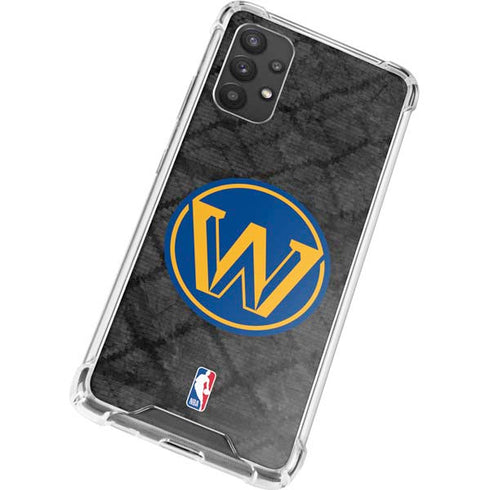 NBA Golden State Warriors Dark Rust Galaxy A32 5G Clear Case