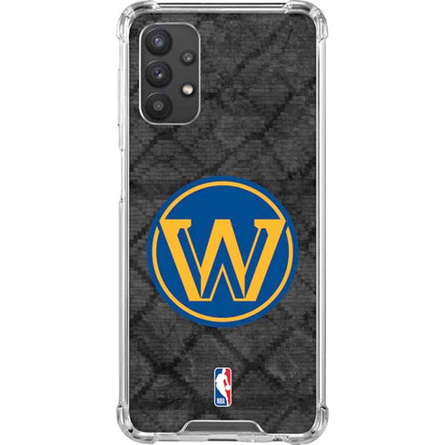 NBA Golden State Warriors Dark Rust Galaxy A32 5G Clear Case