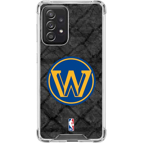 NBA Golden State Warriors Dark Rust Galaxy A52 5G Clear Case