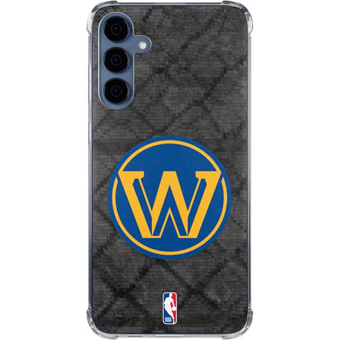 NBA Golden State Warriors Dark Rust Galaxy A55 5G Clear Case