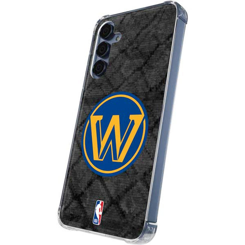 NBA Golden State Warriors Dark Rust Galaxy A55 5G Clear Case