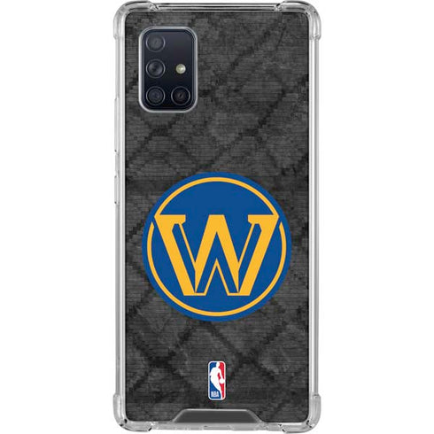 NBA Golden State Warriors Dark Rust Galaxy A71 5G Clear Case