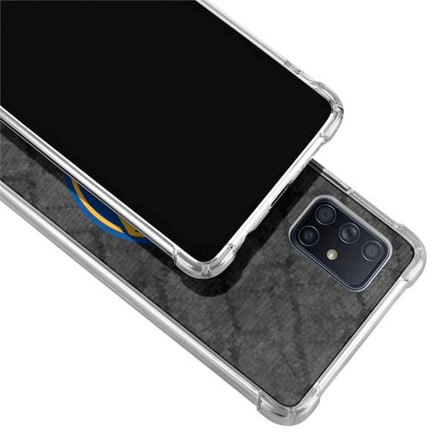 NBA Golden State Warriors Dark Rust Galaxy A71 5G Clear Case