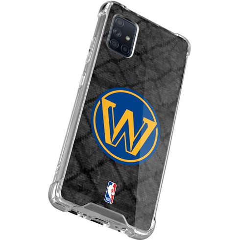 NBA Golden State Warriors Dark Rust Galaxy A71 5G Clear Case