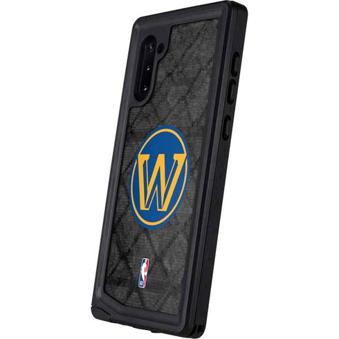 NBA Golden State Warriors Dark Rust Galaxy Note 10 Waterproof Case