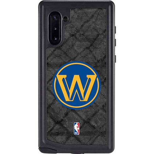 NBA Golden State Warriors Dark Rust Galaxy Note 10 Waterproof Case
