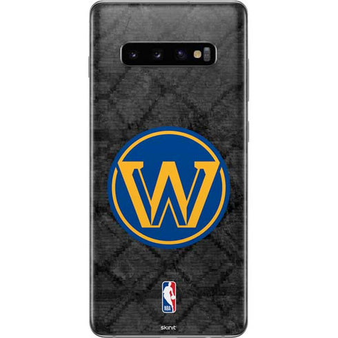NBA Golden State Warriors Dark Rust Galaxy S10 Plus Skin