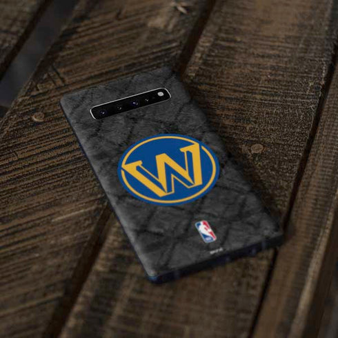 NBA Golden State Warriors Dark Rust Galaxy S10 Skin