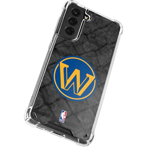 NBA Golden State Warriors Dark Rust Galaxy S21 5G Clear Case