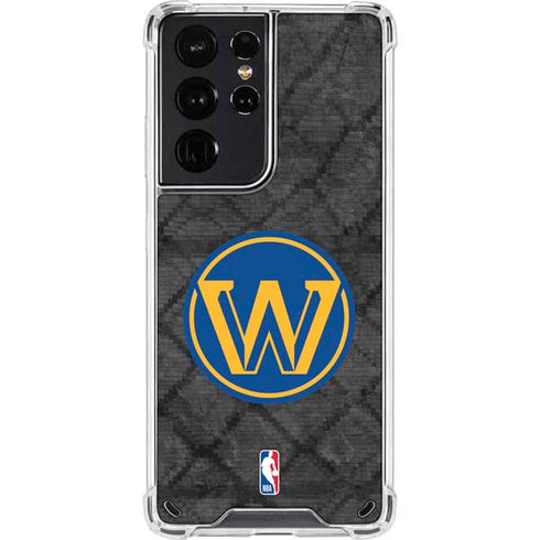 NBA Golden State Warriors Dark Rust Galaxy S21 Ultra 5G Clear Case
