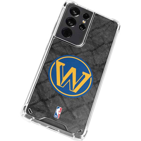 NBA Golden State Warriors Dark Rust Galaxy S21 Ultra 5G Clear Case