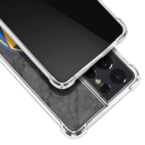 NBA Golden State Warriors Dark Rust Galaxy S21 Ultra 5G Clear Case