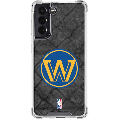 NBA Golden State Warriors Dark Rust Galaxy S22 Clear Case