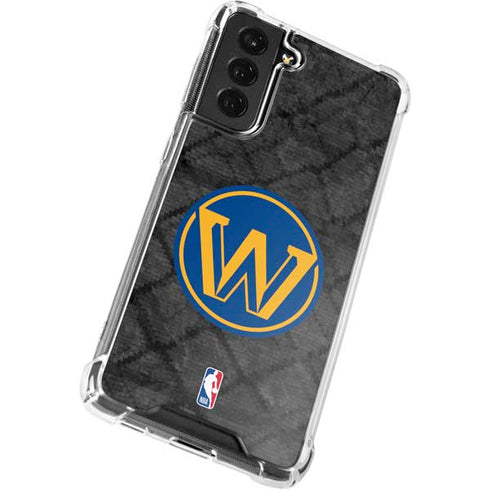 NBA Golden State Warriors Dark Rust Galaxy S22 Clear Case