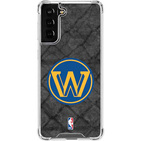 NBA Golden State Warriors Dark Rust Galaxy S22 Plus Clear Case