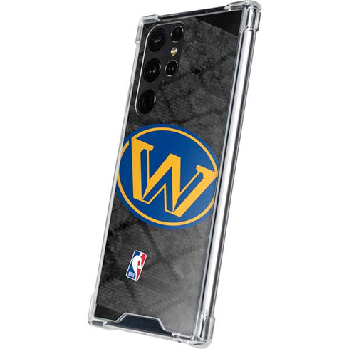 NBA Golden State Warriors Dark Rust Galaxy S22 Ultra Clear Case