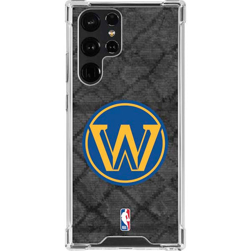 NBA Golden State Warriors Dark Rust Galaxy S23 Ultra Clear Case