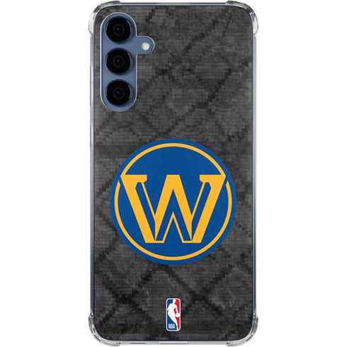 NBA Golden State Warriors Dark Rust Galaxy S24 Clear Case