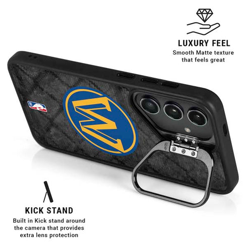 NBA Golden State Warriors Dark Rust Galaxy S25 Kickstand Case