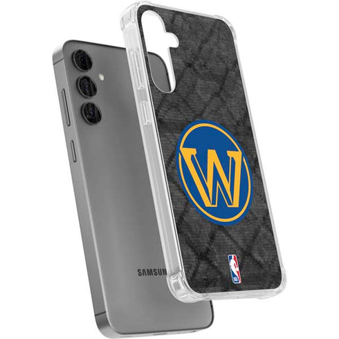 NBA Golden State Warriors Dark Rust Galaxy S24 Plus Clear Case