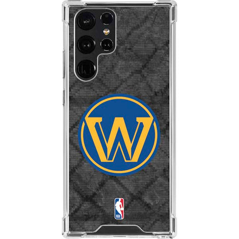 NBA Golden State Warriors Dark Rust Galaxy S24 Ultra Clear Case