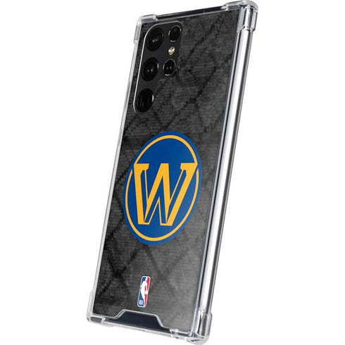 NBA Golden State Warriors Dark Rust Galaxy S24 Ultra Clear Case