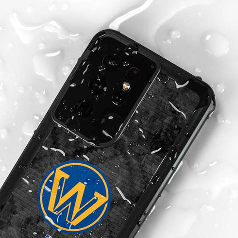 NBA Golden State Warriors Dark Rust Galaxy S24 Ultra Waterproof Case