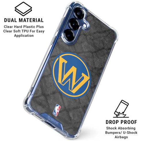 NBA Golden State Warriors Dark Rust Galaxy S25 Plus Clear Case