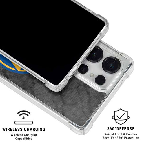 NBA Golden State Warriors Dark Rust Galaxy S25 Ultra Clear Case