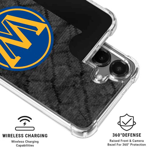 NBA Golden State Warriors Dark Rust Galaxy S26 Clear Case
