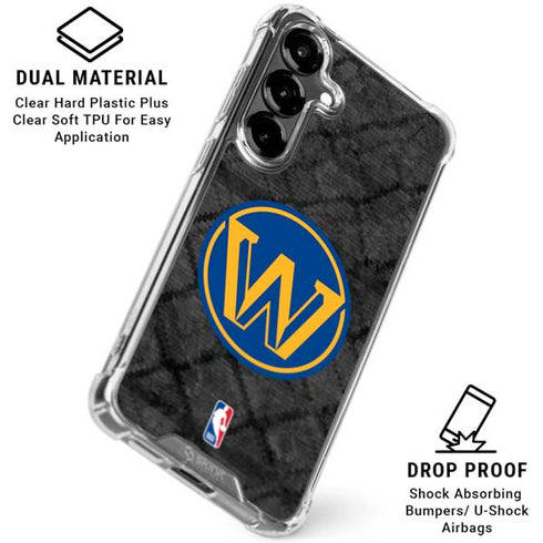 NBA Golden State Warriors Dark Rust Galaxy S26 Clear Case