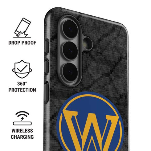NBA Golden State Warriors Dark Rust Galaxy S26 Impact Case