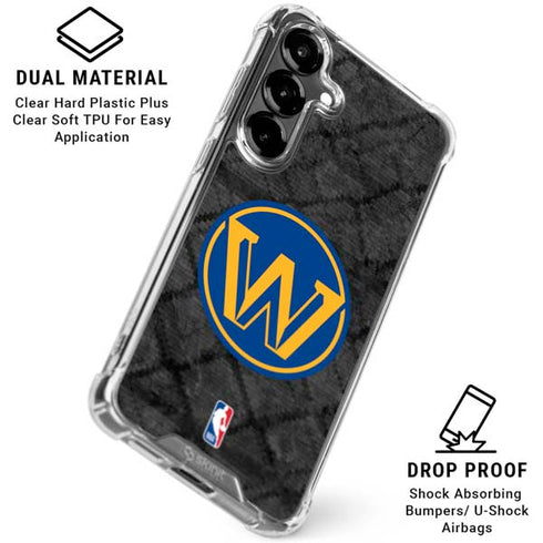 NBA Golden State Warriors Dark Rust Galaxy S26 Plus Clear Case